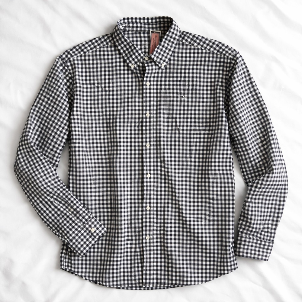 Vineyard Vines Performance Classic Fit Gingham Shirt XXL NWT